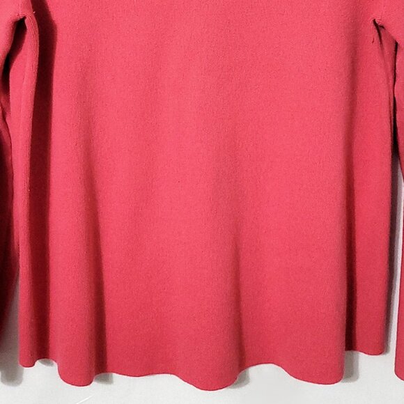 J Jill Womens V-Neck Tunic Sweater Size XL Pink Long Sleeve Lightweight Normcore - Picture 4 of 9